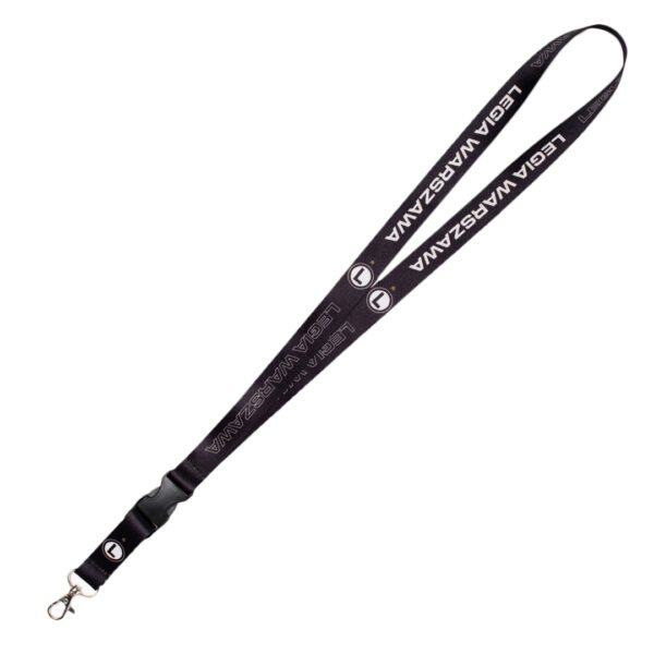 Smycz Legia Warszawa czarna eLka