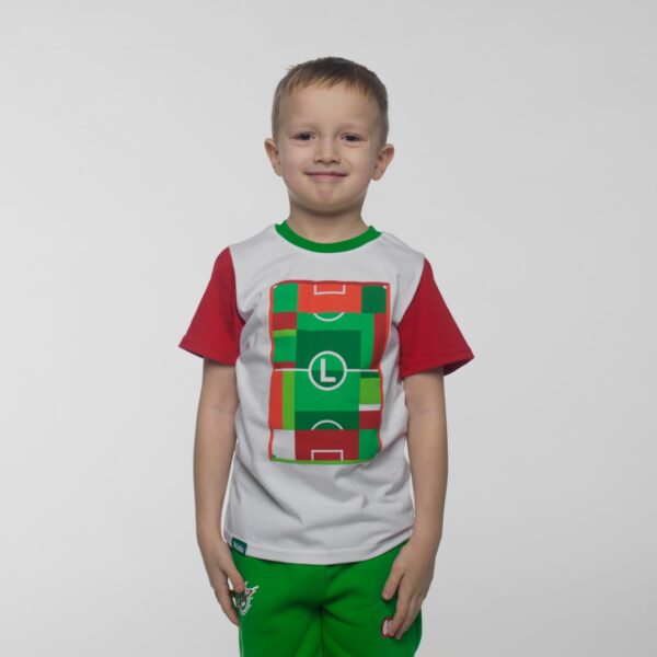 Biała Koszulka dziecięca eLka boisko