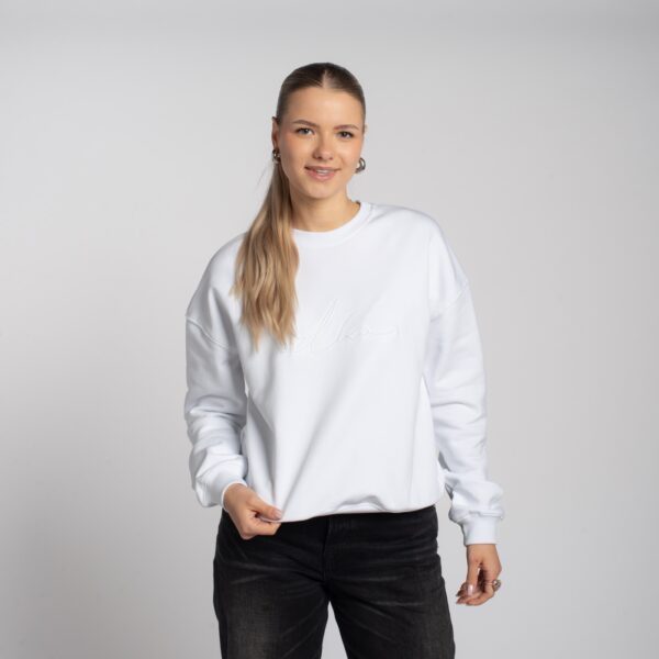 Biała bluza crewneck eLka
