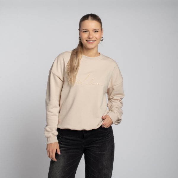 Beżowa bluza crewneck eLka