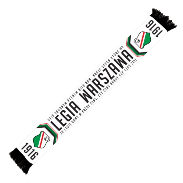 Szalik Legia Warszawa "Dziś zgodnym rytmem..."