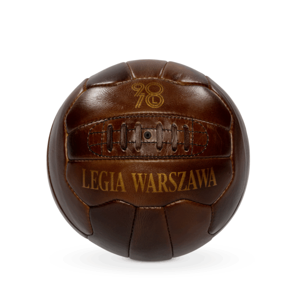 Piłka retro ze skóry naturalnej - Kolekcja 90/70 Lucjana Brychczego