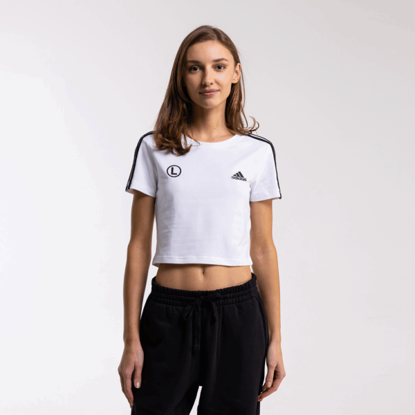 Crop top damski Essentials 3-Stripes eLka - IR6112