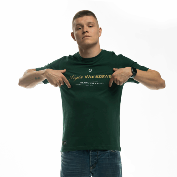 Zielona koszulka Legia Warszawa The most successful Polish football club in history