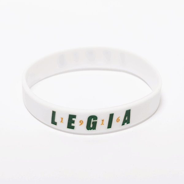 Biała opaska silikonowa LEGIA 1916
