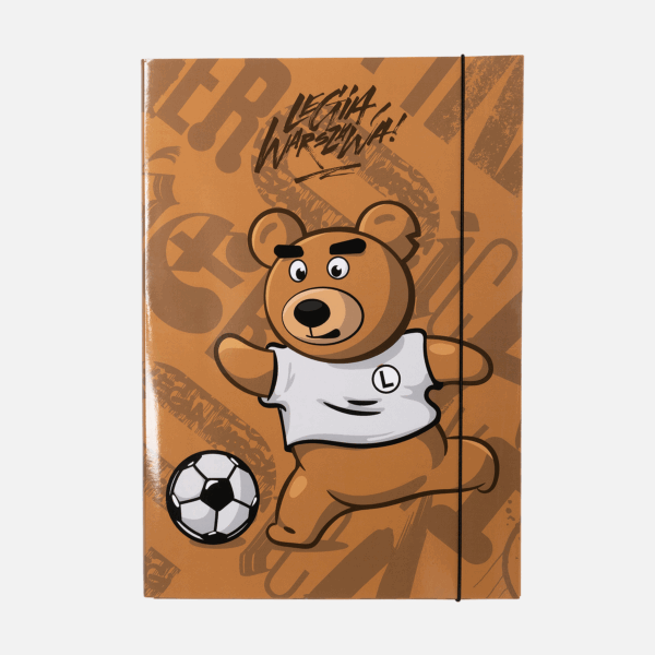 Teczka na gumce Miś Kazek Legia Warszawa