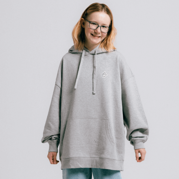 Szara bluza unisex Fundacji Legii – 10 lat pomagania z sercem