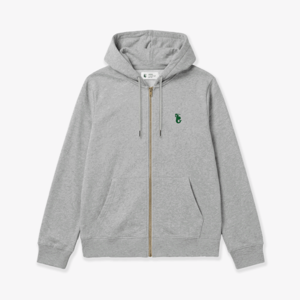 Szara Bluza Half-Zip z Syrenką